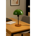 Stolní lampa Huras zelená/hnědá