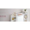 Toaletní stolek Vasagle Berny 90 cm se zrcadlem a LED osvětlením bílý