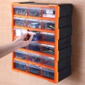 Organizér Damir s 18 přihrádkami černý/oranžový