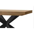 Jídelní rozkládací stůl Cozy 39 z masivu 160/210 cm dub Rustikal/černý