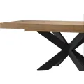 Jídelní rozkládací stůl Cozy 39 z masivu 160/210 cm dub Rustikal/černý