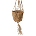Závěsný květináč MAK BOHO S hnědý