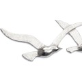 Nástěnná dekorace létající ptáci Flying 35 cm stříbrná