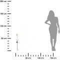 Umělá LED květina BLOOM 70 cm bílá