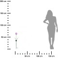Umělá LED květina BLOOM 70 cm fialová 