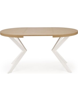 Jídelní rozkládací stůl PERONI 100/250 cm dub craft zlatý/bílý