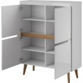 Komoda Nordi 107 cm bílá/dub Riviéra