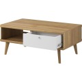 Konferenční stolek Primo 107 cm dub Riviéra/bílý