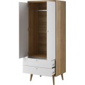 Šatní skříň Primo 80 cm dub Riviéra/bílá