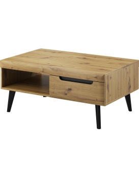 Konferenční stolek Nordi 107 cm černý/dub artisan