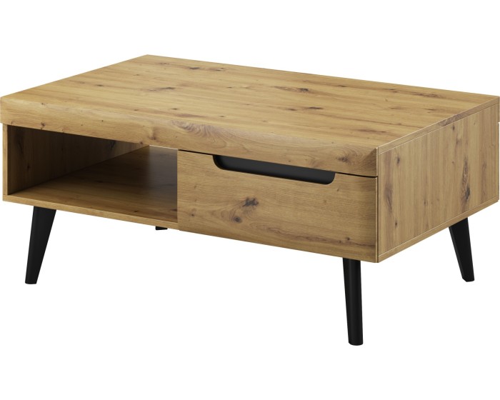 Konferenční stolek Nordi 107 cm černý/dub artisan