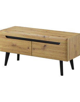Televizní stolek Nordi 107 cm černý/dub Artisan