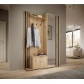 Předsíňová stěna Nelly 131 cm dub artisan/černá