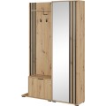 Předsíňová stěna Nelly 131 cm dub artisan/černá