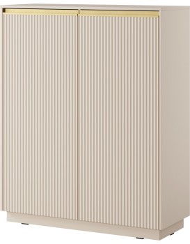 Komoda Royal II 104 cm KW béžová/zlatá