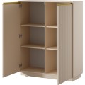 Komoda Royal II 104 cm KW béžová/zlatá
