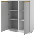 Komoda Royal II 104 cm KW bílá/zlatá