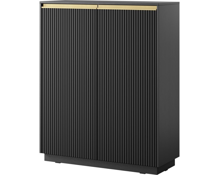 Komoda Royal II 104 cm KW černá/zlatá