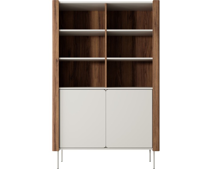 Knihovna Wrap 105 cm ořech/kašmír