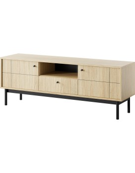Televizní stolek Japandi 153 cm dub linea