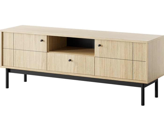 Televizní stolek Japandi 153 cm dub linea