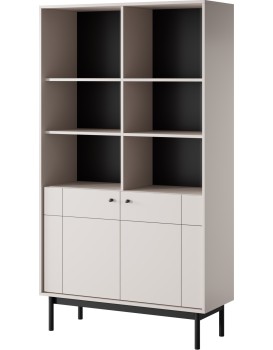 Knihovna Japandi 104 cm kašmír
