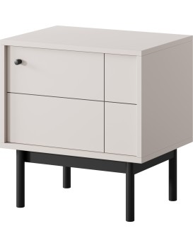 Noční stolek Japandi 54 cm kašmír