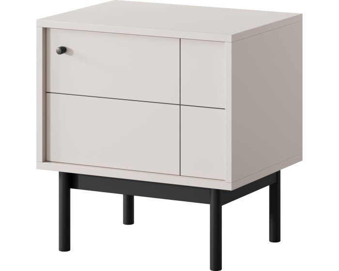 Noční stolek Japandi 54 cm kašmír