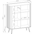 Komoda Zova 103 cm bílá/zlatá