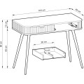 Toaletní stolek Zova 103 cm kašmír/černý