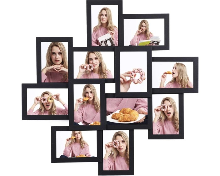 Fotorámeček na 12 fotografií Cass černý