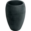 Plastový květináč CANOLOS HIGH 40 cm tmavě šedý
