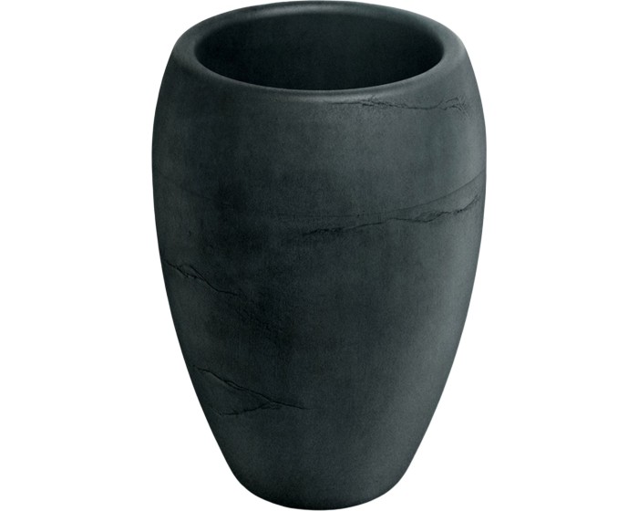 Plastový květináč CANOLOS HIGH 40 cm tmavě šedý