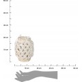 Pletená lucerna LAMPO 20 cm bílá
