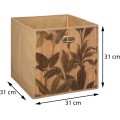 Úložný box Flower Bamboo 31x31 cm