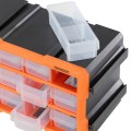 Organizér Damir s 12 přihrádkami černý/oranžový