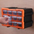 Organizér Damir s 12 přihrádkami černý/oranžový