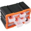 Organizér Damir s 12 přihrádkami černý/oranžový