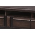 TV stolek Porti 25 160 cm z masivu dub čokoládový