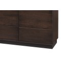 Komoda Porti 45 160 cm z masivu dub čokoládový
