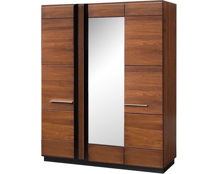 Šatní skříň Porti 73 165 cm z masivu dub antický