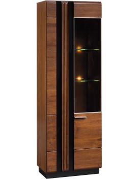Vitrína Porti 11 66 cm pravá z masivu dub antický