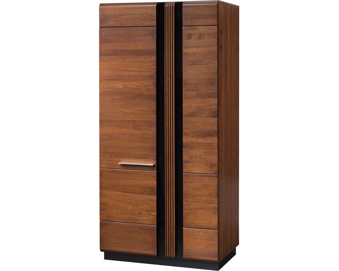 Šatní skříň Porti 70 95 cm z masivu dub antický