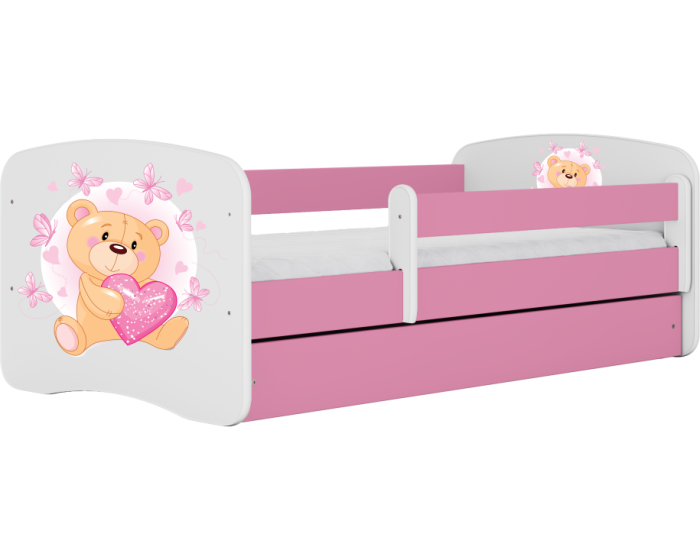 Postel Babydreams medvídek s motýlky růžová