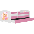 Postel Babydreams medvídek s motýlky růžová