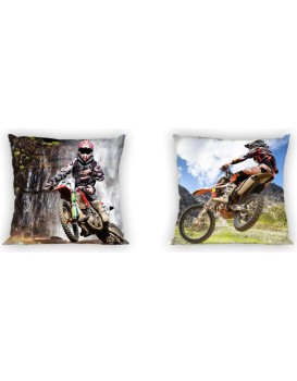 Oboustranný povlak na polštář Turbo Cross 007 - 40x40 cm