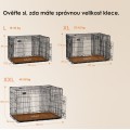 Přepravní klec pro zvířata Levino XL 107 cm černá