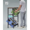 Kuchyňský regál na přepravky Jogin 70,4 cm černý/hnědý