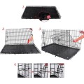 Přepravní klec pro zvířata Piper XL 107 cm černá