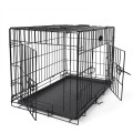Přepravní klec pro zvířata Piper XL 107 cm černá